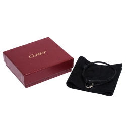 Cartier Trinity De Cartier Black Ceramic 18K White Gold Adjustable Cord Bracelet