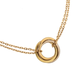 Pre Owned Cartier Sweet Trinity 18K Three Tone Gold Soft Bracelet