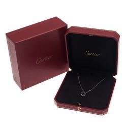 مملوكة مسبقًا Cartier Love Diamonds and White Gold Hoops Pendant Necklace