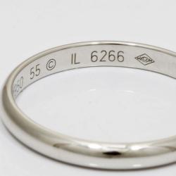 Pre Owned Cartier Platinum Wedding Band Ring Size 55