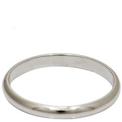 Pre Owned Cartier Platinum Wedding Band Ring Size 55