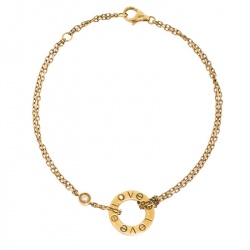 مملوكة مسبقًا سوار كارتييه لوف ألماس ذهب أصفر عيار 18 بسلسلة