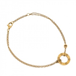 مملوكة مسبقًا سوار كارتييه لوف ألماس ذهب أصفر عيار 18 بسلسلة