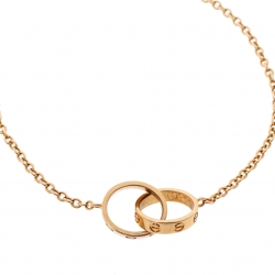 Pre Owned سوار كارتييه لوف حلقتين متداخلتين ذهب أصفر عيار 18