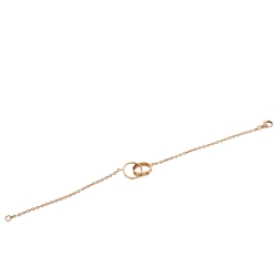 Pre Owned سوار كارتييه لوف حلقتين متداخلتين ذهب أصفر عيار 18