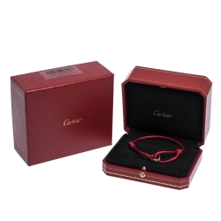 Pre Owned Cartier Trinity de Cartier 18K Three Tone Gold Adjustable Cord Bracelet