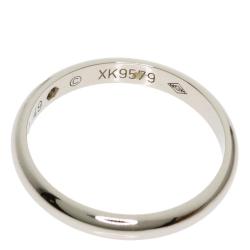 Pre Owned Cartier 1895 Platinum Diamond Wedding Band Ring Size 49