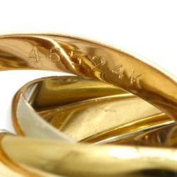 Pre Owned Cartier Les Must de Cartier Trinity 18K Yellow Gold 18K Rose Gold 18K White Gold Ring Size 50