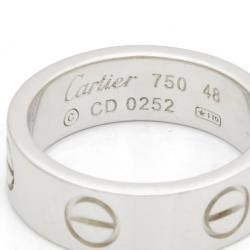 مملوكة مسبقًا Cartier Love 18K White Gold Ring Size 48