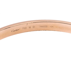 مملوكة مسبقًا سوار كارتييه لاف ذهب أصفر عيار 18 17 سم