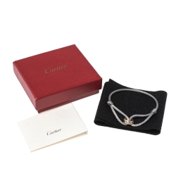 Pre Owned Cartier Trinity 18K Three Tone Gold Cord Bracelet