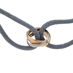Pre Owned Cartier Trinity 18K Three Tone Gold Cord Bracelet