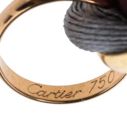 Pre Owned Cartier Trinity 18K Three Tone Gold Cord Bracelet
