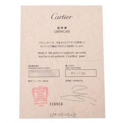 Pre Owned Cartier Love 18K White Gold Diamond Ring Size 48