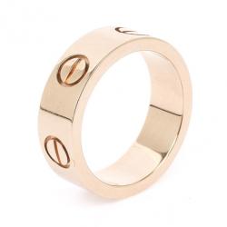مملوكة مسبقًا Cartier Love 18 K Yellow Gold Ring Size 47