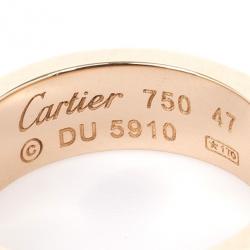 مملوكة مسبقًا Cartier Love 18 K Yellow Gold Ring Size 47