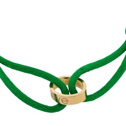 Pre Owned Cartier LOVE 18K Rose Gold Adjustable Cord Bracelet