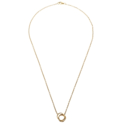 Pre Owned قلادة كارتييه "لوف" سلسلة ذهب أصفر عيار 18