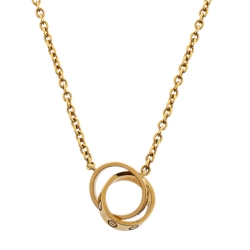 Pre Owned قلادة كارتييه "لوف" سلسلة ذهب أصفر عيار 18