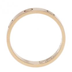 مملوكة مسبقًا Cartier Love 18K Rose Gold Wedding Band Ring Size 51