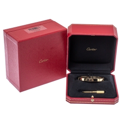 مملوكة مسبقًا Cartier Love 18K Yellow Gold Bracelet 17