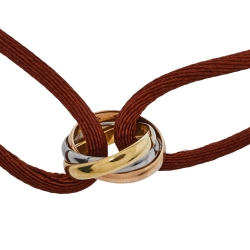 مملوكة مسبقًا سوار كارتييه ترينيتي حبل قابل للتعديل و ذهب ثلاثي اللون عيار 18 