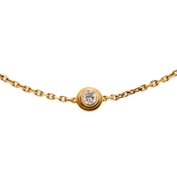 مملوكة مسبقًا Cartier Diamants Legers de Cartier Diamond 18K Yellow Gold Bracelet XS