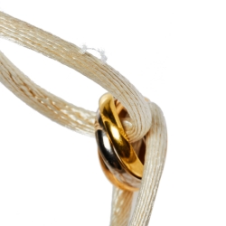 Pre Owned Cartier Trinity de Cartier 18K Three Tone Gold Adjustable Cord Bracelet