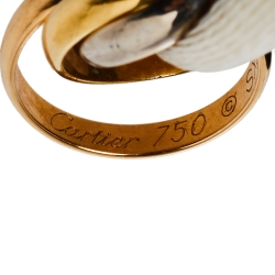 Pre Owned Cartier Trinity de Cartier 18K Three Tone Gold Adjustable Cord Bracelet