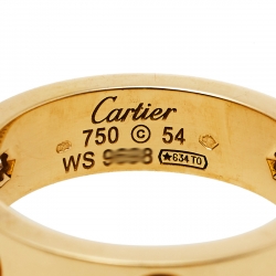 مملوكة مسبقًا خاتم كارتييه لوف 3 ألماسات و ذهب أصفر عيار 18 مقاس 54
