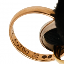 Pre Owned Cartier Trinity 18K Three Tone Gold Adjustable Cord Bracelet