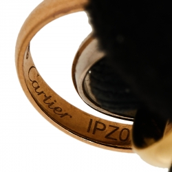 Pre Owned Cartier Trinity 18K Three Tone Gold Adjustable Cord Bracelet