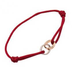 مملوكة مسبقًا Cartier Love Charity 18K White and Rose Gold Cord Bracelet 22CM