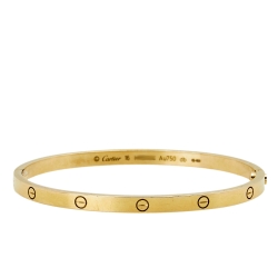 Cartier Love 18k Yellow Gold Small Model Bracelet 16 Cartier TLC