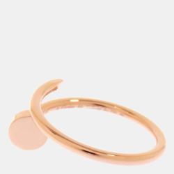 Pre Owned Cartier Juste Un Clou 18K Rose Gold Ring EU 53