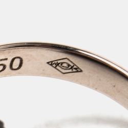 Pre Owned Cartier Trinity Ceramic 18k White Gold Adjustable Cord Bracelet