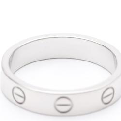 Pre Owned Cartier Love 18K White Gold Diamond Ring EU 51