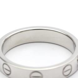 Pre Owned Cartier Love Solitaire 18K White Gold Diamond Ring EU 50