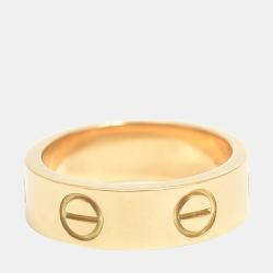 مملوكة مسبقًا Cartier Love 18K Yellow Gold Ring EU 50