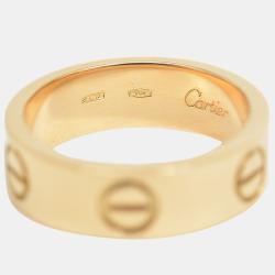 مملوكة مسبقًا Cartier Love 18K Yellow Gold Ring EU 50