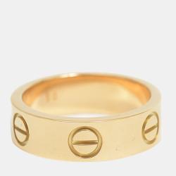 مملوكة مسبقًا Cartier Love 18K Yellow Gold Ring EU 50