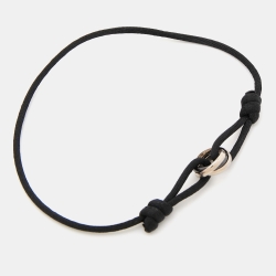 مملوكة مسبقًا Cartier Trinity Ceramic 18k White Gold Adjustable Cord Bracelet