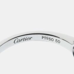 مملوكة مسبقًا Cartier D'amour Platinum Diamond Ring EU 50