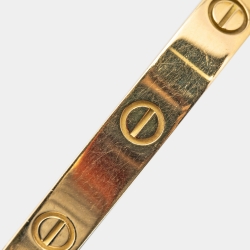 Pre Owned Cartier Love 18k Yellow Gold Bangle Bracelet 17