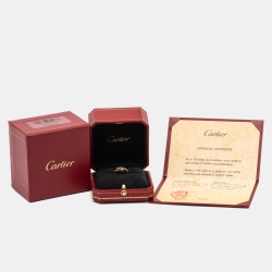 Pre Owned Cartier Juste Un Clou 18k Rose Gold Small Model Ring Size 49