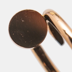 Pre Owned Cartier Juste Un Clou 18k Rose Gold Small Model Ring Size 49