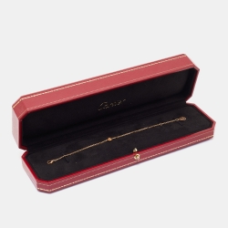 Pre Owned Cartier D'Amour Pink Sapphire 18k Rose Gold Bracelet