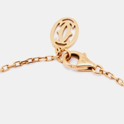 Pre Owned Cartier D'Amour Pink Sapphire 18k Rose Gold Bracelet