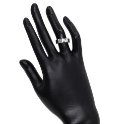 مملوكة مسبقًا Cartier Love 18K White Gold Diamond Ring EU 50