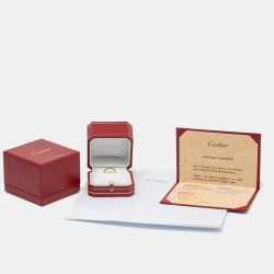 Pre Owned Cartier Love 18k Yellow Gold Wedding Band Ring Size 57